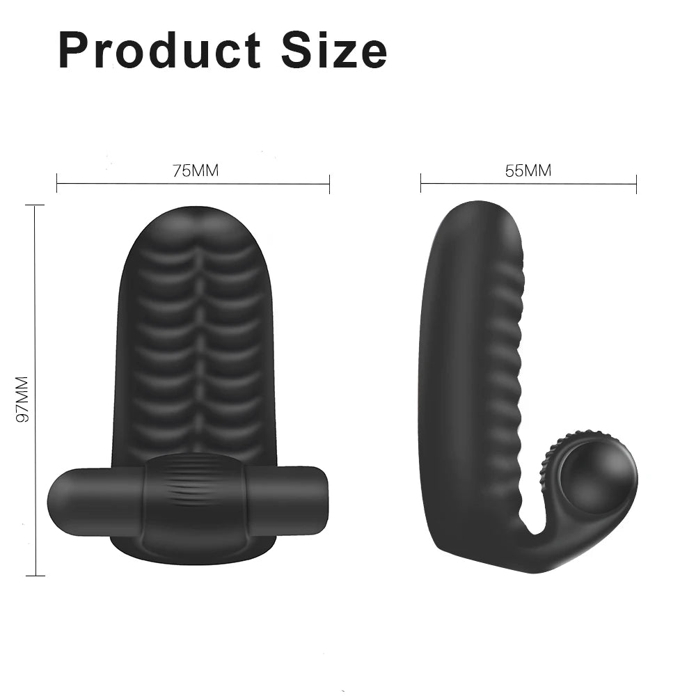 Silicone Finger Vibrator For Women Clit Stimulator G-spot Vibrator Clitoral Stimulation Massager Female Masturbation Sex Product - Blvck Lux