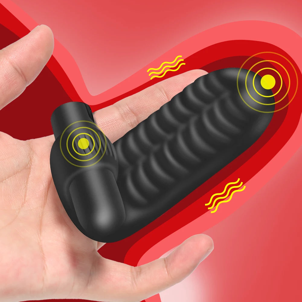 Silicone Finger Vibrator For Women Clit Stimulator G-spot Vibrator Clitoral Stimulation Massager Female Masturbation Sex Product - Blvck Lux