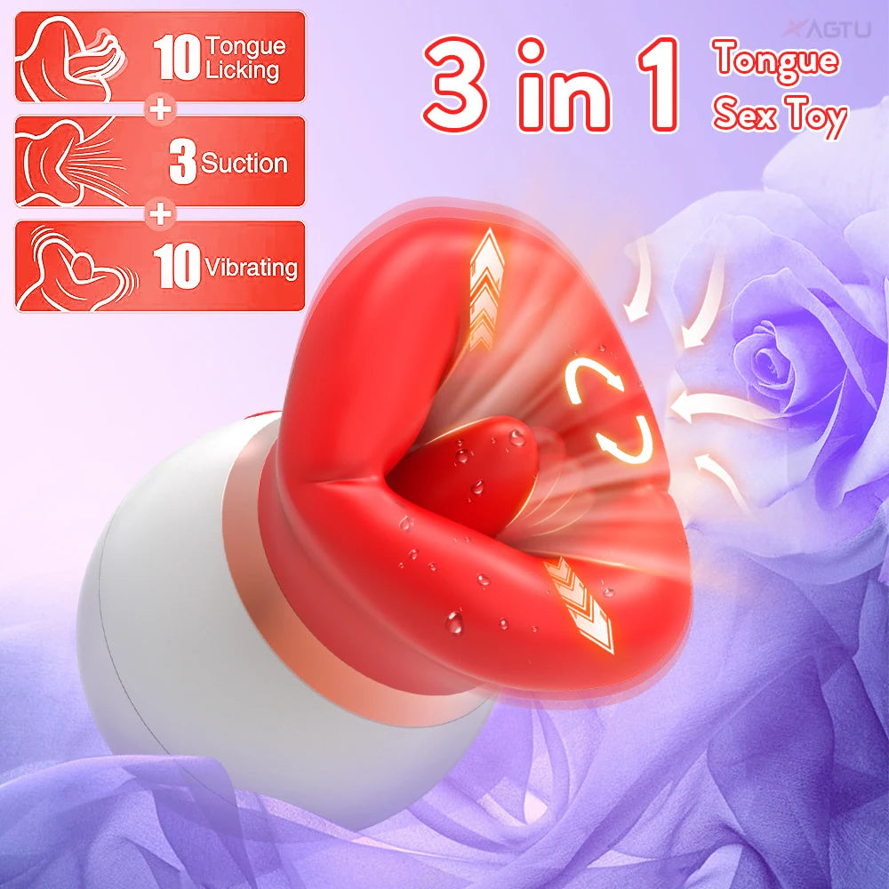 Ultimate Rose Clitoral Stimulator – Lick, Suck & Vibrate - Blvck Lux