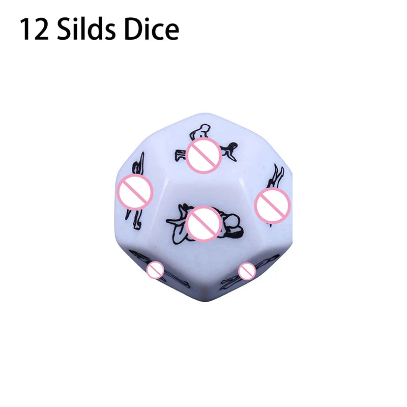 6/5/4/1Pcs Sexy Dice Set Fun Adult Love Posture Couple Game Sex Noctilucent Erotic Lovers Position Foreplay Romantic Party Toys - Blvck Lux