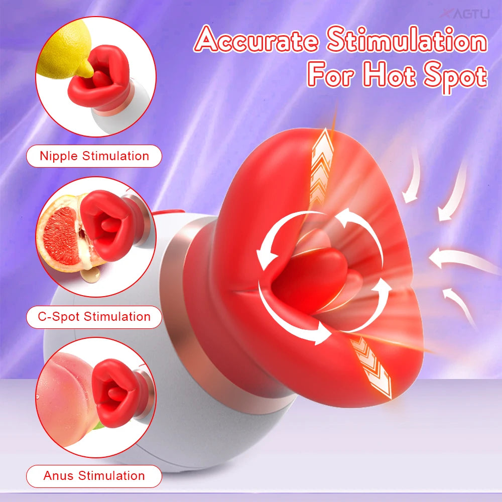 Ultimate Rose Clitoral Stimulator – Lick, Suck & Vibrate - Blvck Lux