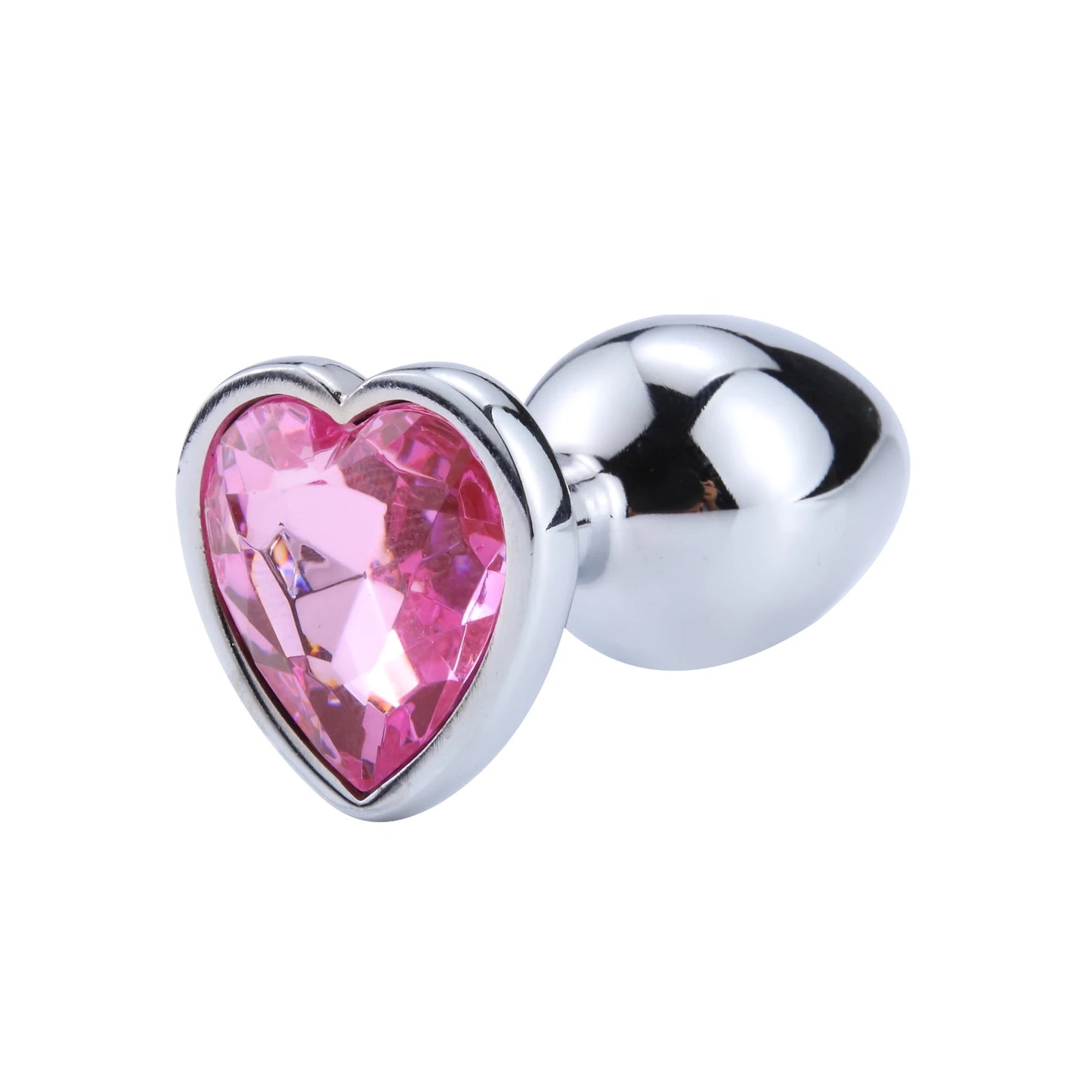 Anal Plug Heart 3 Sizes Stainless Steel Crystal Anal Plug Removable Butt Plug Stimulator Anal Sex Toys Prostate Massager Dildo - Blvck Lux