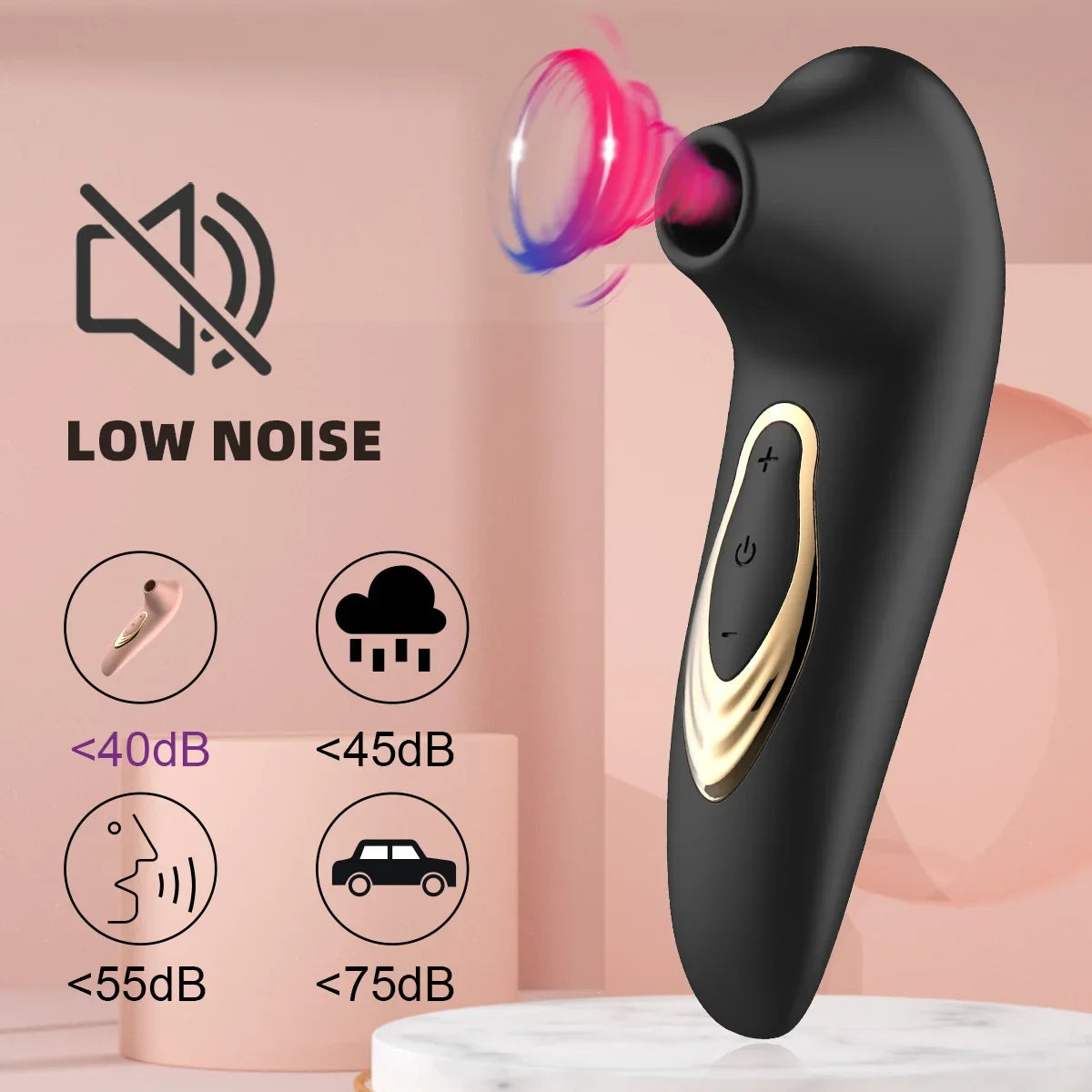 Clitoral Sucking Vibrator – 5 Modes Vacuum Suction &amp; Nipple Stimulator | Waterproof & Rechargeable - Blvck Lux