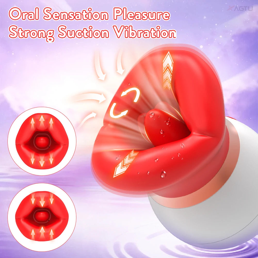 Ultimate Rose Clitoral Stimulator – Lick, Suck & Vibrate - Blvck Lux