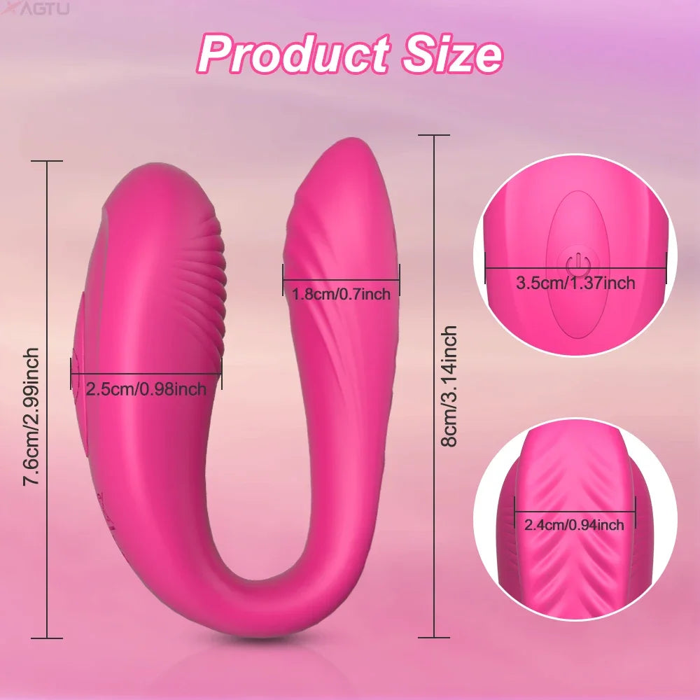 Remote Control Wearable Couple Vibrator – Dual Stimulation G-Spot & Clitoral Massager for Women - Blvck Lux