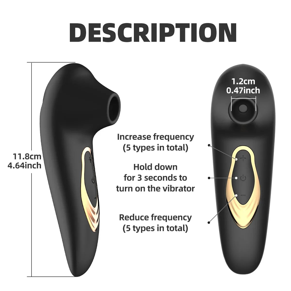 Clitoral Sucking Vibrator – 5 Modes Vacuum Suction &amp; Nipple Stimulator | Waterproof & Rechargeable - Blvck Lux