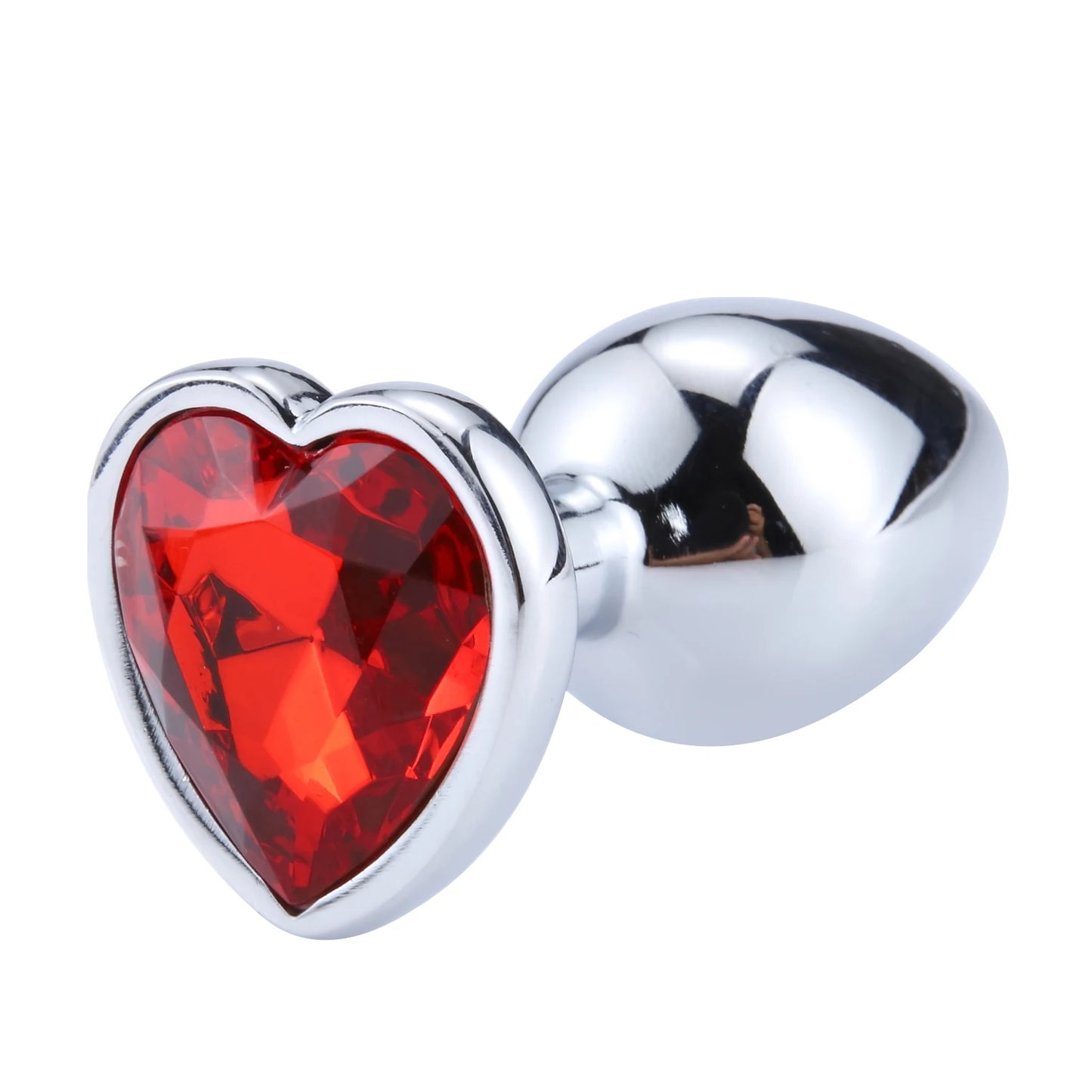 Anal Plug Heart 3 Sizes Stainless Steel Crystal Anal Plug Removable Butt Plug Stimulator Anal Sex Toys Prostate Massager Dildo - Blvck Lux