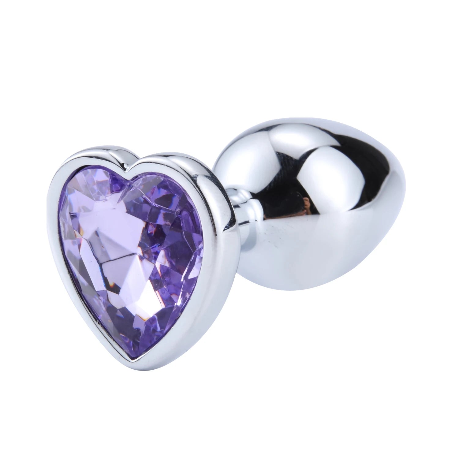 Anal Plug Heart 3 Sizes Stainless Steel Crystal Anal Plug Removable Butt Plug Stimulator Anal Sex Toys Prostate Massager Dildo - Blvck Lux