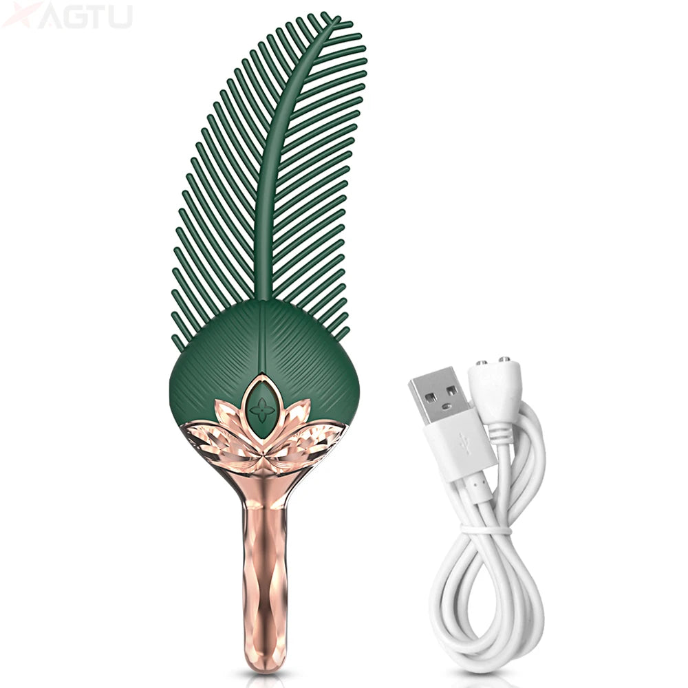 Luxurious Feather Touch Vibrator – 10 Intense Vibration Modes | Waterproof & Rechargeable - Blvck Lux