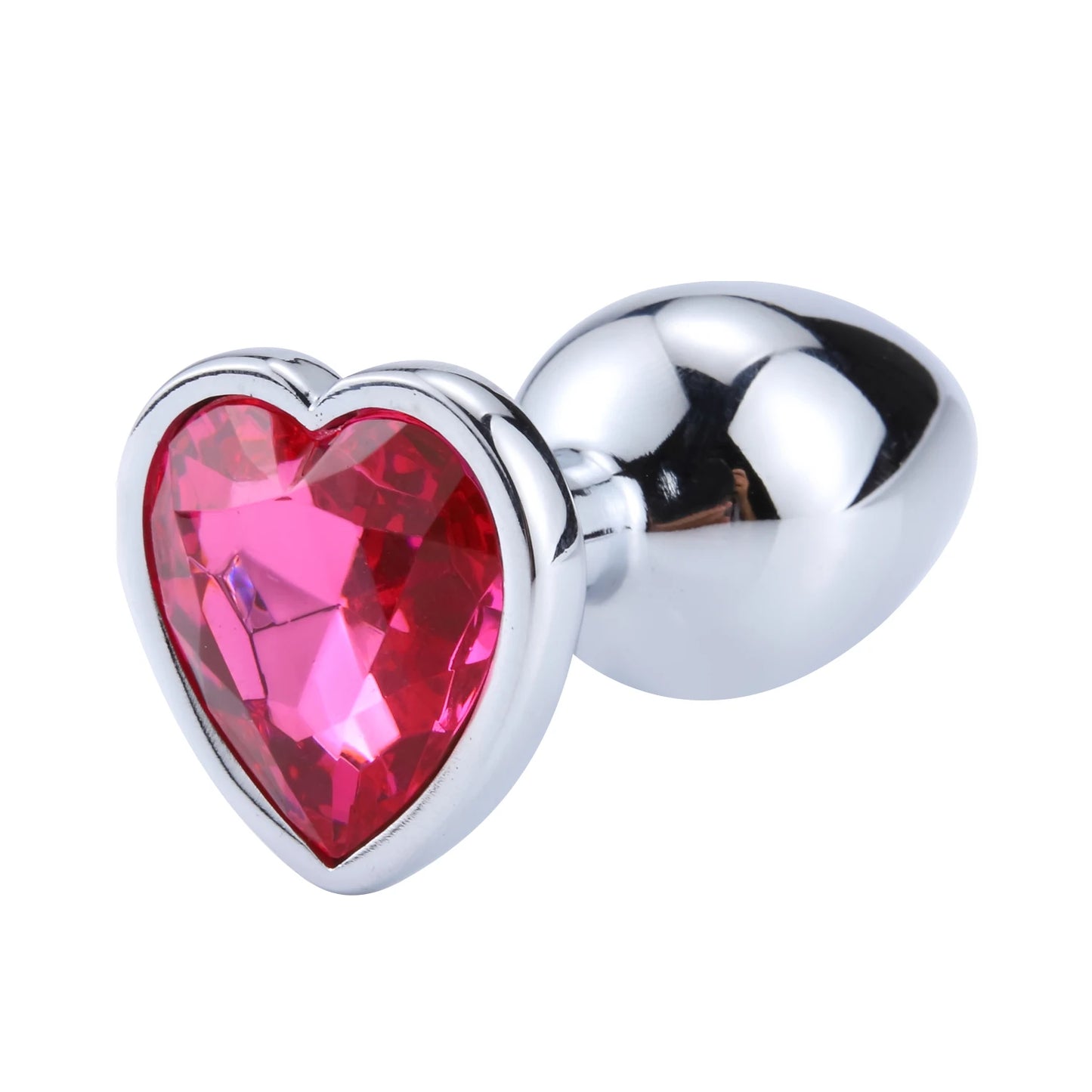Anal Plug Heart 3 Sizes Stainless Steel Crystal Anal Plug Removable Butt Plug Stimulator Anal Sex Toys Prostate Massager Dildo - Blvck Lux
